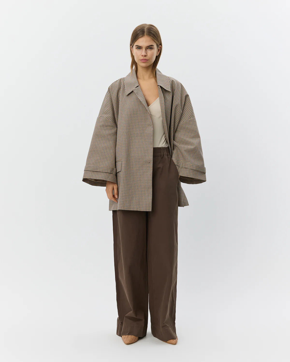 Selina Oversize Check Jacket - Image 3