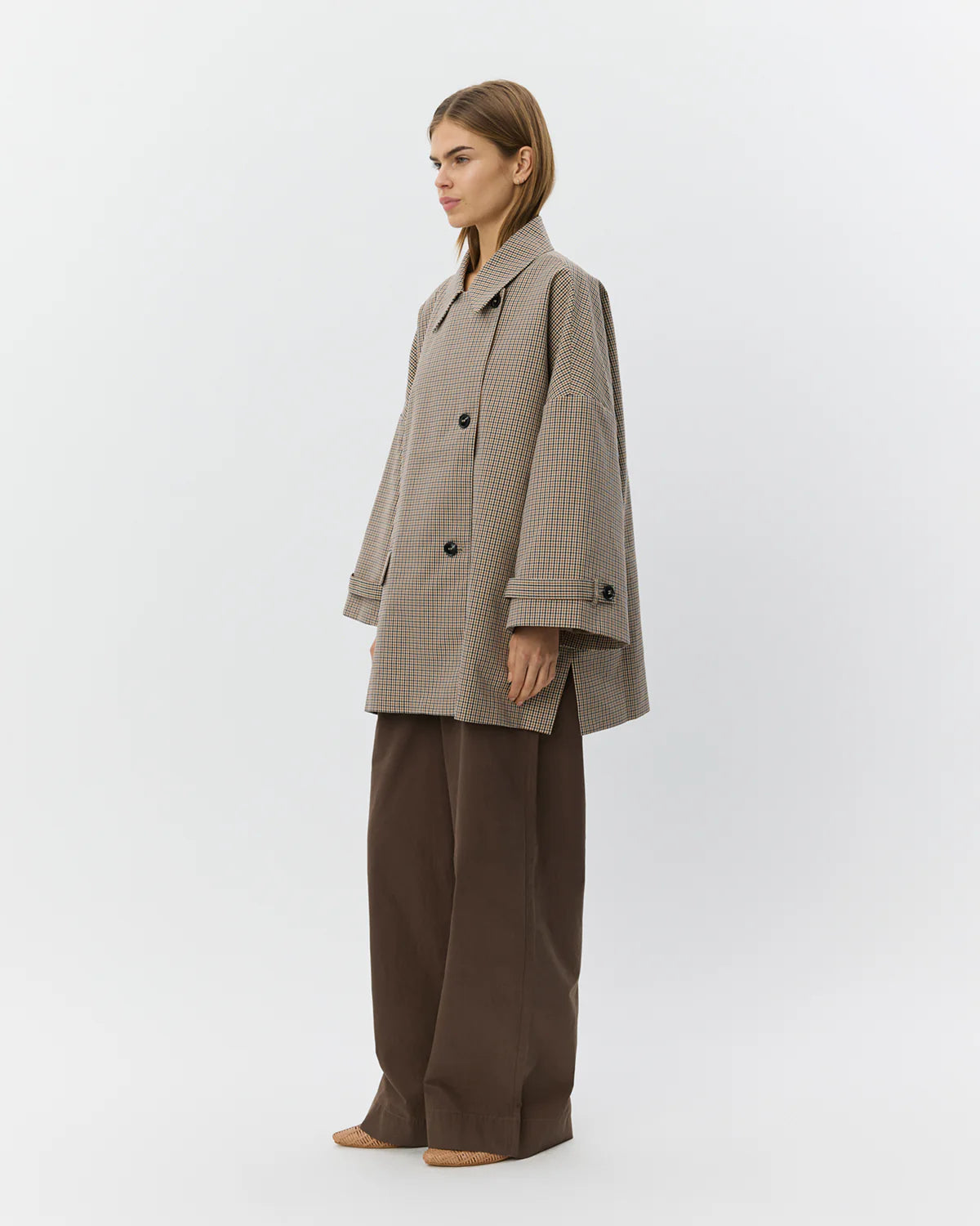 Selina Oversize Check Jacket - Image 4